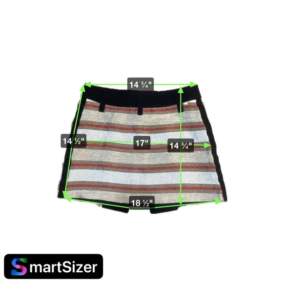 BARBARA BUI - Paris Fold-over Metallic Orange Super Mini Skirt - Picture 10 of 11